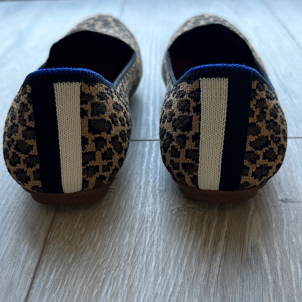 Rothy's Animal Print Loafers with Red Interior - Picture 2 of 5
